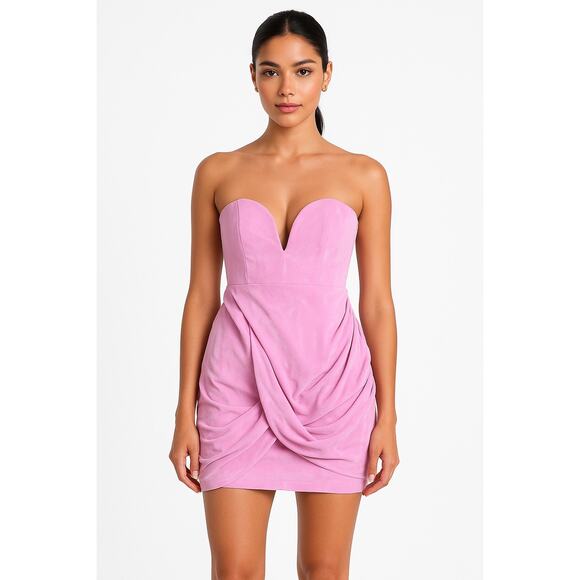 Zimmermann Pink Strapless Mini Dress - Picture 1 of 7